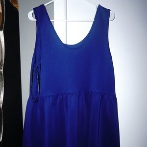 Plus size navy blue dress